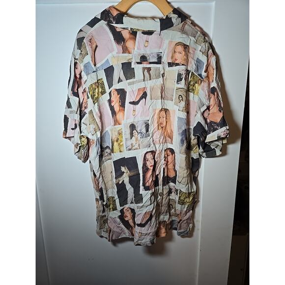 Playboy By Pacsun Mens Short Sleeve Button Up Rayon Shirt Graphic Playboy Size M - Picture 6 of 6